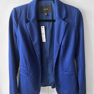 Royal Blue Blazer Jacket Womens Size XS Jersey NWT